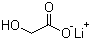 乙醇酸锂分子结构 (CAS 39663-84-8)