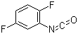 structure of CAS# 39718-32-6, 2,5-Difluorophenyl isocyanate;1,4-Difluoro-2-isocyanatobenzene