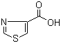structure of CAS# 3973-08-8, 4-Thiazolecarboxylic acid;Thiazole-4-carboxylic acid; 1,3-Thiazole-4-carboxylic acid