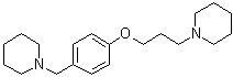 结构式 CAS# 398473-34-2, 1-[3-(4-((哌啶-1-基)甲基)苯氧基)丙基]哌啶