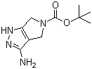 structure of CAS# 398491-59-3, tert-Butyl 3-amino-4,6-dihydropyrrolo[3,4-c]pyrazole-5-carboxylate;5-Boc-3-amino-4,6-dihydropyrrolo[3,4-c]pyrozole