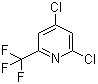 结构式 CAS# 39891-02-6, 2,4-二氯-6-(三氟甲基)吡啶
