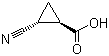 trans-2-Cyanocyclopropanecarboxylic acid molecular structure (CAS 39891-82-2)