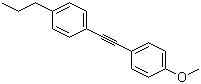结构式 CAS# 39969-26-1, 1-(2-(4-甲氧基苯基)乙炔基)-4-丙基苯