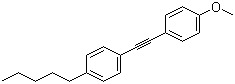 structure of CAS# 39969-28-3, 1-(4-Methoxyphenyl)ethynyl-4-n-pentylbenzene