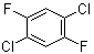 结构式 CAS# 400-05-5, 1,4-二氯-2,5-二氟苯