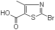 结构式 CAS# 40003-41-6, 2-溴-4-甲基噻唑-5-羧酸