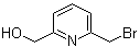 结构式 CAS# 40054-01-1, 6-(溴甲基)-2-吡啶甲醇