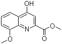 structure of CAS# 4008-46-2, Methyl 4-hydroxy-8-methoxyquinoline-2-carboxylate