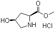 结构式 CAS# 40126-30-5, 顺式-4-羟基-L-脯氨酸甲酯盐酸盐