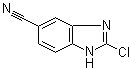 结构式 CAS# 401567-00-8, 2-氯-1H-苯并咪唑-6-甲腈