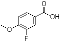 structure of CAS# 403-20-3, 3-Fluoro-4-methoxybenzoic acid