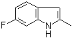 structure of CAS# 40311-13-5, 6-Fluoro-2-methylindole;6-Fluoro-2-methyl-1H-indole