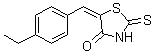 structure of CAS# 403811-55-2, 5-[(4-Ethylphenyl)methylene]-2-thioxo-4-thiazolidinone;10058F4