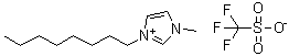 1-Octyl-3-methylimidazolium trifluoromethanesulfonate molecular structure (CAS 403842-84-2)