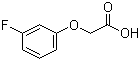 structure of CAS# 404-98-8, 2-(3-Fluorophenoxy)acetic acid;3-Fluorophenoxyacetic acid; m-Fluorophenoxyacetic acid