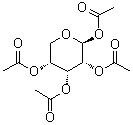 structure of CAS# 4049-34-7, 1,2,3,4-Tetra-O-acetyl-beta-D-ribopyranose;NSC 116266; Tetra-O-acetyl-beta-D-ribopyranose