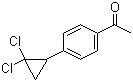 结构式 CAS# 40641-93-8, 4'-(2,2-二氯环丙基)苯乙酮