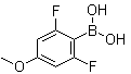 (2,6-Difluoro-4-methoxyphenyl)boronic acid molecular structure (CAS 406482-20-0)