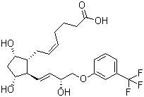 氟前列醇分子结构 (CAS 40666-16-8)