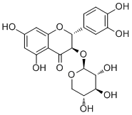 structure of CAS# 40672-47-7, Taxifolin 3-O-beta-D-xylopyranoside;Taxifolin 3-O-beta-xylopyranoside