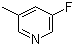 结构式 CAS# 407-21-6, 3-氟-5-甲基吡啶