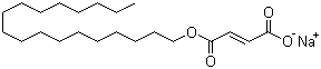 structure of CAS# 4070-80-8, Sodium stearyl fumarate;Sodium octadecyl fumarate
