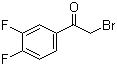 结构式 CAS# 40706-98-7, 2-溴-3',4'-二氟苯乙酮