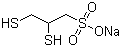 结构式 CAS# 4076-02-2, 2,3-二巯基丙磺酸钠