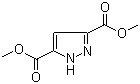 1H-吡唑-3,5-二羧酸二甲酯分子结构 (CAS 4077-76-3)