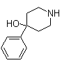 structure of CAS# 40807-61-2, 4-Hydroxy-4-phenylpiperidine;4-Phenyl-4-piperidinol; NSC 71658
