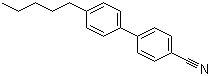structure of CAS# 40817-08-1, 4-Cyano-4'-pentylbiphenyl;4-(4'-Pentylphenyl)benzonitrile; 4'-Pentyl[1,1'-biphenyl]-4-carbonitrile