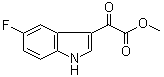 structure of CAS# 408356-39-8, 5-Fluoro-alpha-oxo-1H-indole-3-acetic acid methyl ester;Methyl 2-(5-Fluoro-1H-indol-3-yl)oxoacetate