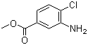 结构式 CAS# 40872-87-5, 3-氨基-4-氯苯甲酸甲酯