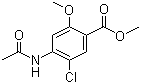 structure of CAS# 4093-31-6, Methyl 4-acetamido-5-chloro-2-methoxybenzoate;Methyl 4-acetamido-5-chloro-o-anisate