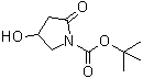 结构式 CAS# 409341-03-3, 4-羟基-2-氧代吡咯烷-1-羧酸叔丁酯