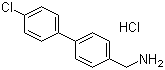 4-(4-氯苯基)苄基胺盐酸盐分子结构 (CAS 410077-96-2)