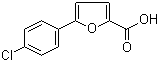 structure of CAS# 41019-45-8, 5-(4-Chlorophenyl)-2-furoic acid;5-(4-Chlorphenyl)-furan-2-carbonsure