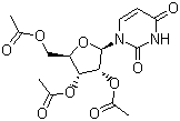 structure of CAS# 4105-38-8, 2',3',5'-Tri-O-acetyluridine;Uridine 2',3',5'-triacetate