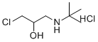 structure of CAS# 41052-94-2, 1-(tert-Butylamino)-3-chloropropan-2-ol hydrochloride