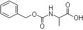 structure of CAS# 4132-86-9, N-Benzoxycarbonyl-DL-alanine;N-Carbobenzoxy-DL-alanine; N-Carbobenzyloxy-DL-alanine; N-Cbz-DL-alanine; NSC 27684; Z-DL-Ala-OH