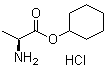 L-丙氨酸环己酯盐酸盐分子结构 (CAS 41324-79-2)