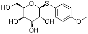 4-Methoxyphenyl 1-thio-beta-D-galactopyranoside molecular structure (CAS 41341-62-2)