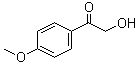 structure of CAS# 4136-21-4, 2-Hydroxy-4'-methoxyacetophenone;2-Hydroxy-1-(4-methoxyphenyl)ethanone; NSC 67341