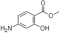 structure of CAS# 4136-97-4, 4-Aminosalicylic acid methyl ester;4-Amino-2-hydroxybenzoic acid methyl ester