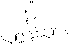 structure of CAS# 4151-51-3, Tris(4-isocyanatophenyl) thiophosphate
