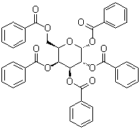 structure of CAS# 41545-55-5, Penta-O-benzoyl-alpha-D-galactopyranose;alpha-D-galactopyranose 1,2,3,4,6-pentabenzoate