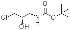 结构式 CAS# 415684-05-8, [(2S)-3-氯-2-羟基丙基]氨基甲酸叔丁酯