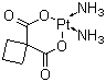 结构式 CAS# 41575-94-4, 卡铂; 顺式-1,1-环丁烷二羧酸二氨铂