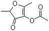 structure of CAS# 4166-20-5, Furaneol acetate;Caramel acetate; 4-Acetoxy-2,5-dimethyl-3(2H)furanone; 2,5-Dimethyl-4-oxo-4,5-dihydrofur-3-yl acetate